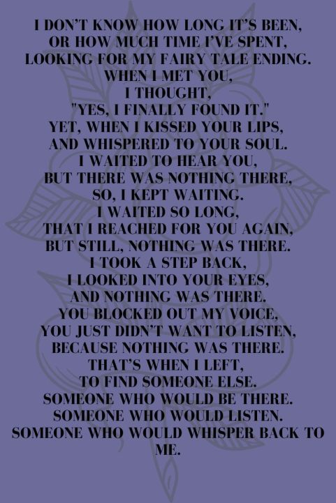 There are times where I sit there, not feeling anything. Having no thoughts, no opinions, nothing. It is in these moments, where I feel free from myself, but also trapped by myself. I used to constantly have voi (3)